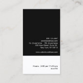 Carte De Visite Récepteur Sequin Moderne et Hip FAUX (Dos)