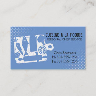 Carte De Visite Recette faite sur commande d'ustensiles de