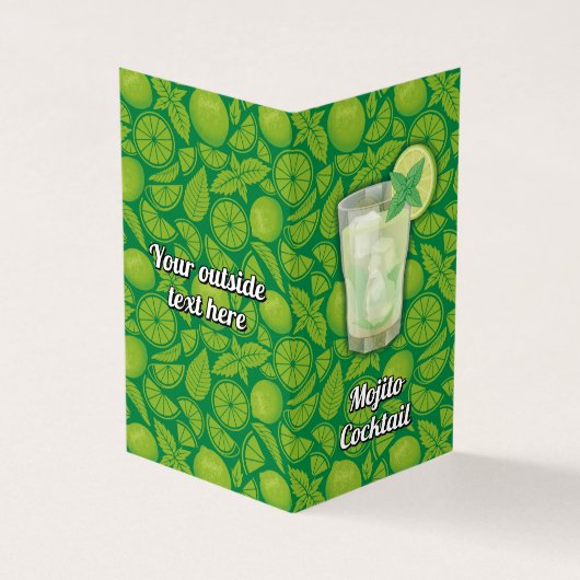 Carte De Visite Recette Mojito (Extérieur)