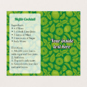 Carte De Visite Recette Mojito (Intérieur déplié)