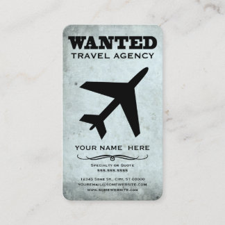 Carte De Visite recherché : agence de voyage