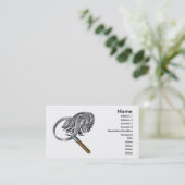 Carte De Visite recherche de détection d'empreinte digitale et de (Debout devant)