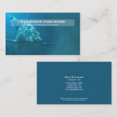 Carte De Visite Recherche de marine de biologie de requin (Devant / Derrière)