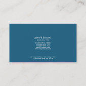 Carte De Visite Recherche de marine de biologie de requin (Dos)