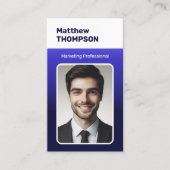Carte De Visite Recherche d'emploi classique Classy Minimalist Dar (Devant)