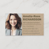 Carte De Visite Recherche d'emploi classique Minimum papier Kraft  (Devant)