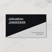 Carte De Visite Recherche d'emploi classique propre Jobseeker Kraf (Devant)