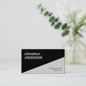 Carte De Visite Recherche d'emploi classique propre Jobseeker Kraf (Debout devant)