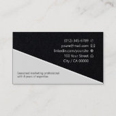 Carte De Visite Recherche d'emploi classique propre Jobseeker Kraf (Dos)