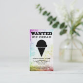 Carte De Visite recherché : glace (Debout devant)