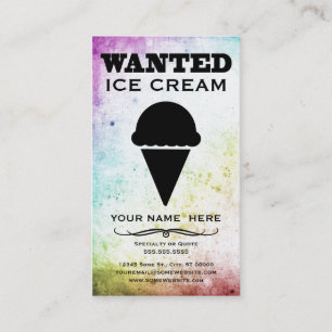 Carte De Visite recherché : glace