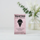 Carte De Visite recherché : glace (Debout devant)