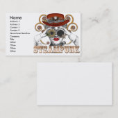 Carte De Visite recherche steampunk art de collage steampunk (Devant / Derrière)