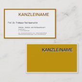 Carte De Visite Rechtsanwalt Visitenkarte (Devant / Derrière)