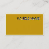 Carte De Visite Rechtsanwalt Visitenkarte (Dos)