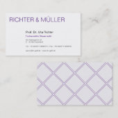 Carte De Visite Rechtsanwälte Visitenkarte (Devant / Derrière)