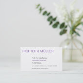 Carte De Visite Rechtsanwälte Visitenkarte (Debout devant)