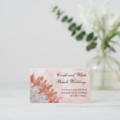 Carte De Visite Récif de corail et blanc (Debout devant)