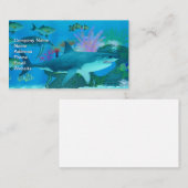 Carte De Visite récif marin de requins (Devant / Derrière)