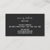 Carte De Visite Récirage Simple Chic Or Typographie Moderne (Dos)