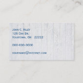 Carte De Visite Récolte de bleuets (Dos)