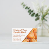 Carte De Visite Récolte de patchs citrouille (Debout devant)