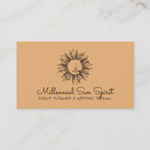 Carte De Visite Récolte Gold Céleste face soleil