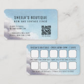 Carte de visite récompensant avec code QR Ciel Ble (Devant / Derrière)