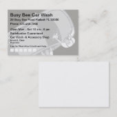 Carte De Visite Récompenses de fidélité de station de lavage (Devant / Derrière)