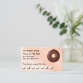Carte De Visite Récompenses de fidélité des clients Donut Shop (Debout devant)