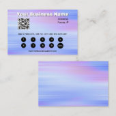 Carte De Visite Récompenses génériques bleues et roses  (Devant / Derrière)