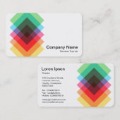 Carte De Visite Recouvrements de couleurs (Devant / Derrière)