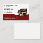 Carte De Visite Recreational Motorhomes Sales And Service (Devant / Derrière)