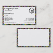 Carte De Visite Rectangle - Abstrait (Devant / Derrière)