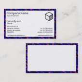 Carte De Visite Rectangle - Abstrait 080716(2) (Devant / Derrière)