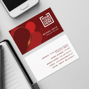 Carte De Visite Rectangle arrondi élégant Logo de l'entreprise
