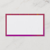 Carte De Visite Rectangle - Bandes orange et magenta (Dos)