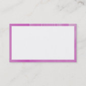 Carte De Visite Rectangle - Bandes roses vitreuses (Dos)