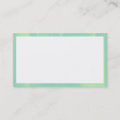 Carte De Visite Rectangle - Bandes vertes (Dos)