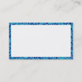 Carte De Visite Rectangle - Bleu marbré (Dos)