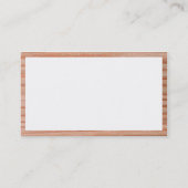 Carte De Visite Rectangle - Bois 01 (Dos)