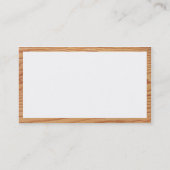 Carte De Visite Rectangle - Bois 02 (Dos)