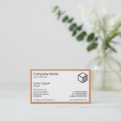 Carte De Visite Rectangle - Bois 06 (Debout devant)