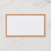 Carte De Visite Rectangle - Bois 06 (Dos)