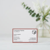 Carte De Visite Rectangle - Brique (Debout devant)