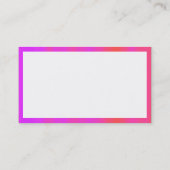 Carte De Visite Rectangle - Brouillard rose (Dos)