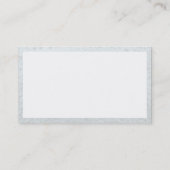 Carte De Visite Rectangle - Bulles blanches (Dos)