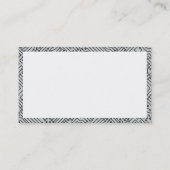 Carte De Visite Rectangle - Circuit - Noir sur Gris (Dos)