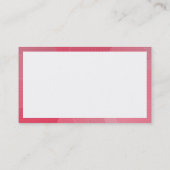 Carte De Visite Rectangle - Courbes rouges (Dos)