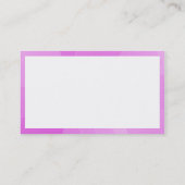 Carte De Visite Rectangle - Courbes violettes (Dos)